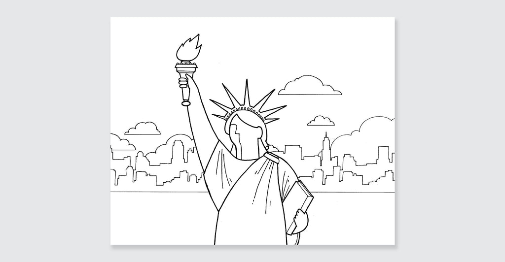 New York Coloring Book: Spread #2