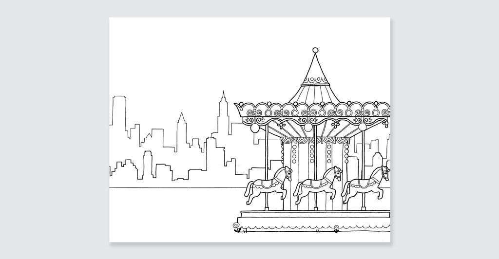 New York Coloring Book: Mini Edition: Spread #3