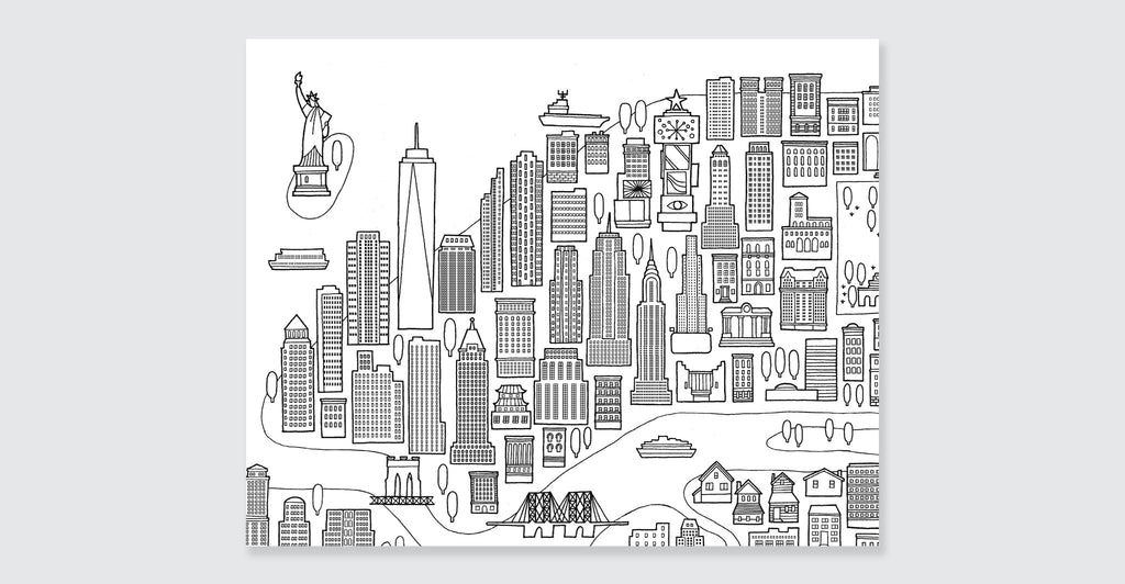 New York Coloring Book: Mini Edition: Spread #6