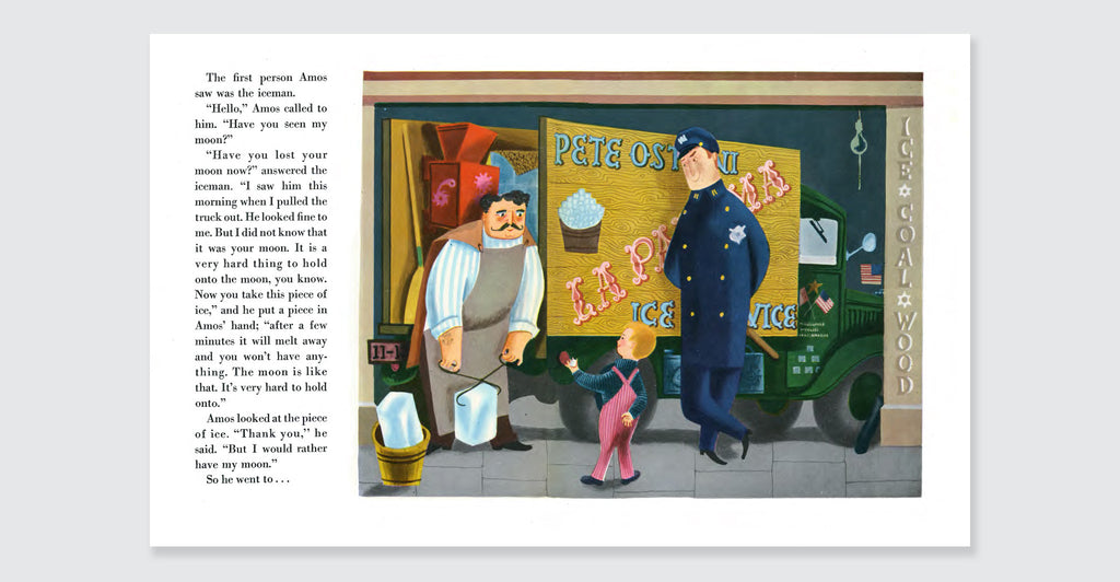 Amos and the Moon: Spread #3