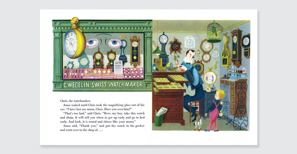 Amos and the Moon: Spread #5