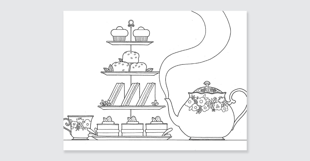 London Colouring Book: Spread #3