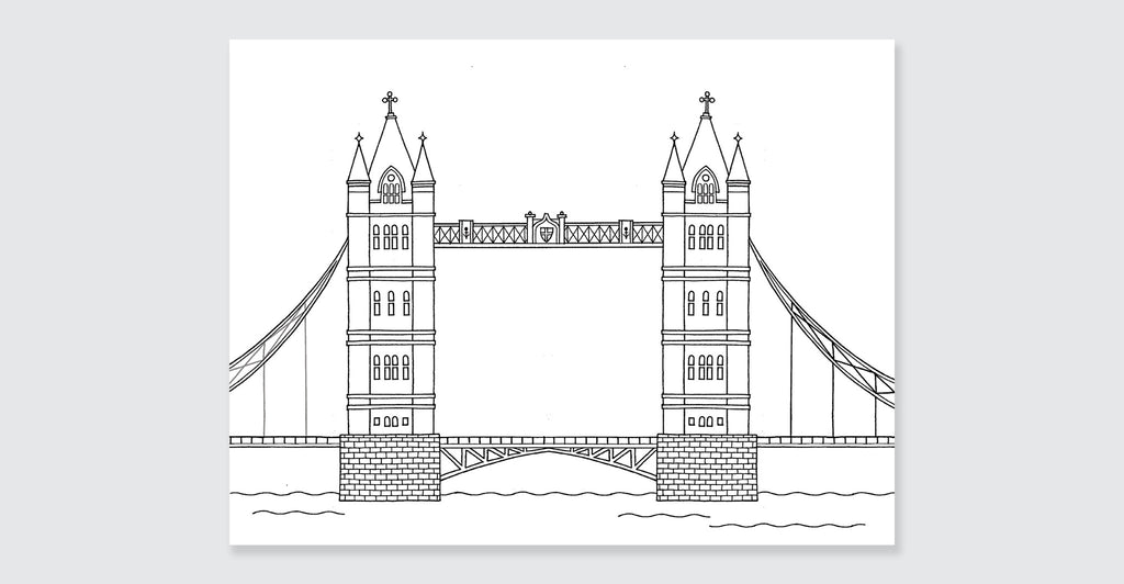 London Colouring Book: Spread #4