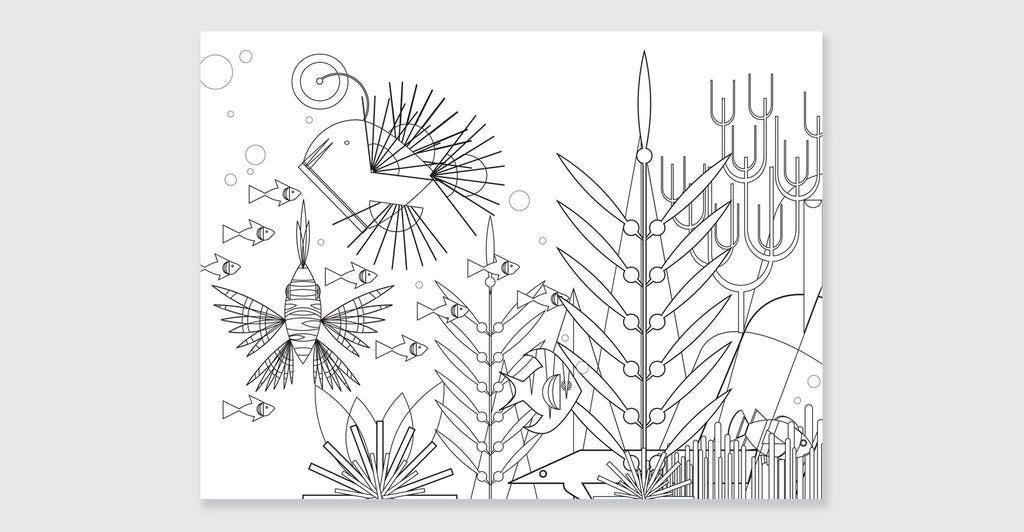 Natural Wonders: A Patrick Hruby Coloring Book: Spread #3