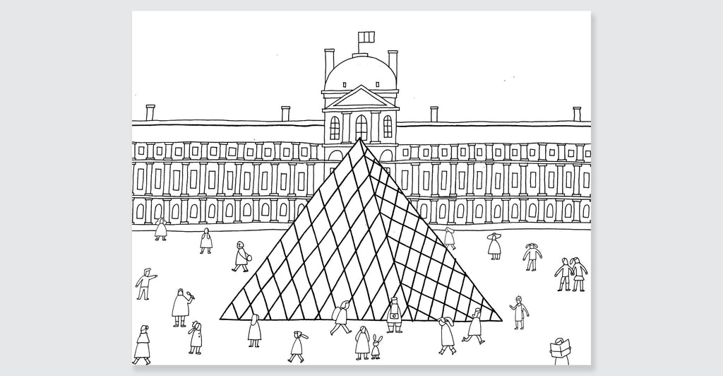 Paris Coloring Book: Spread #7